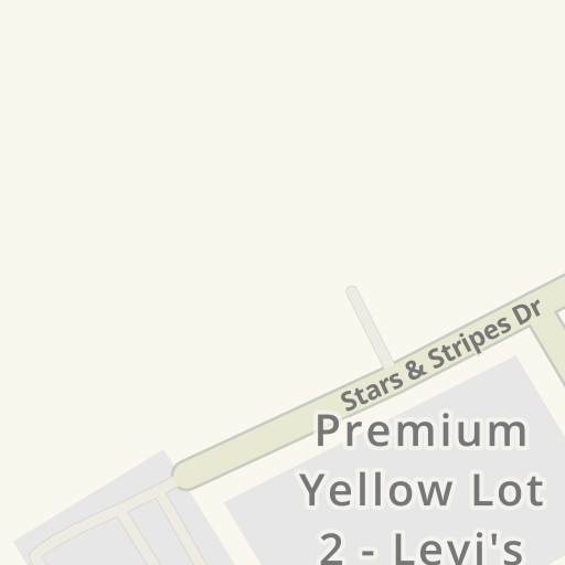 Driving directions to Premium Yellow Lot 3 - Levi's Stadium, Stars &  Stripes Dr, Santa Clara - Waze