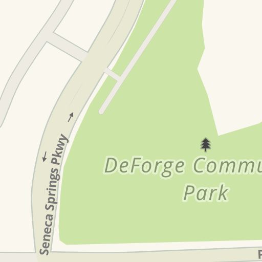 Driving directions to DeForge Community Park 550 Seneca Springs