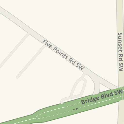 Información de tráfico en tiempo real para llegar a Zapateria Pedrito 1,  Sunset Rd SW, 927, Albuquerque - Waze