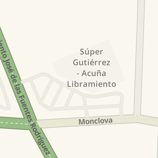 Información de tráfico en tiempo real para llegar a oxxo girasol, Girasol,  Cd Acuña - Waze