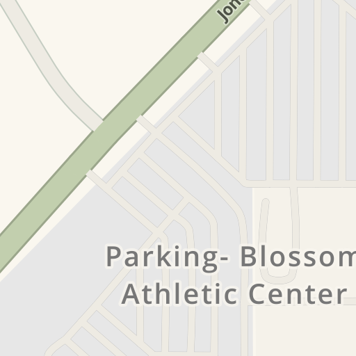 Driving directions to Blossom Athletic Center, 12002 Jones