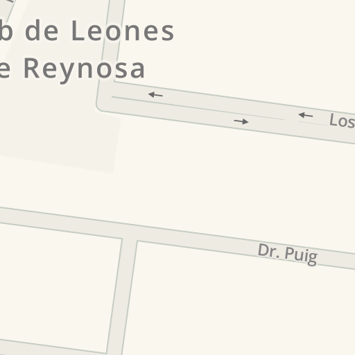 Información de tráfico en tiempo real para llegar a Club de Leones de  Reynosa, Reynosa - Waze