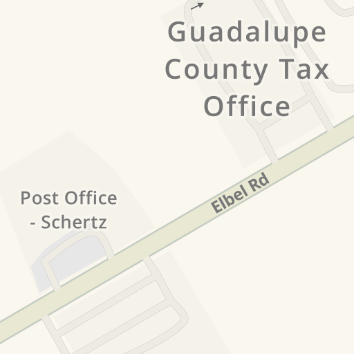 Driving directions to Guadalupe County Clerk's Office - Schertz Satellite  Office, 1101 Elbel Rd, Schertz - Waze