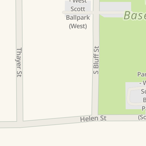 Driving directions to West Scott Baseball Complex 454 W Scott St