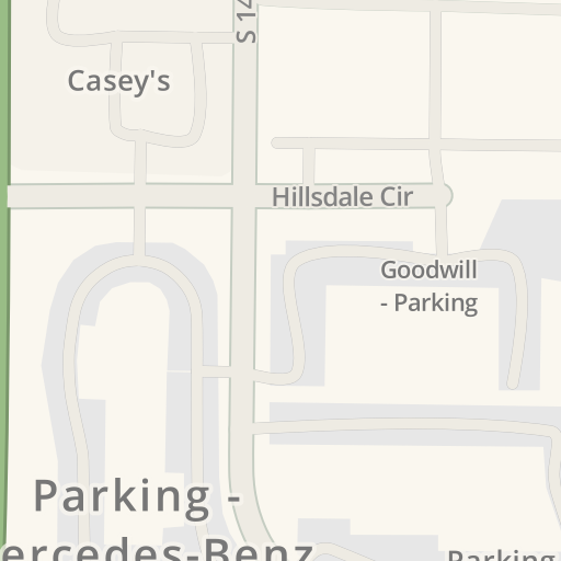 Driving directions to Parking Brookstone Village 4330 S 144th