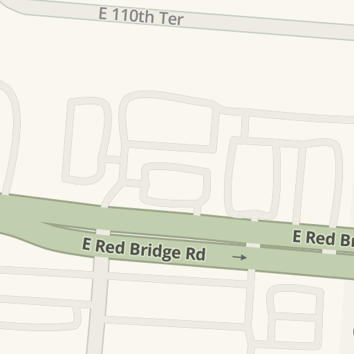 Información de tráfico en tiempo real para llegar a Red Bridge Animal Clinic,  E Red Bridge Rd, 664, Kansas City - Waze