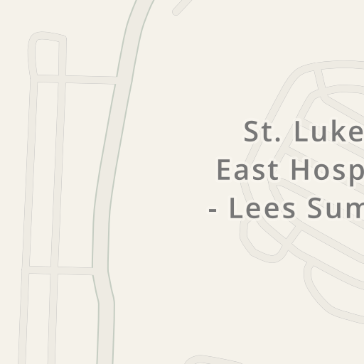 Driving directions to St. Luke's East Hospital - Lees Summit, 100 NE St.  Lukes Blvd, Lee's Summit - Waze