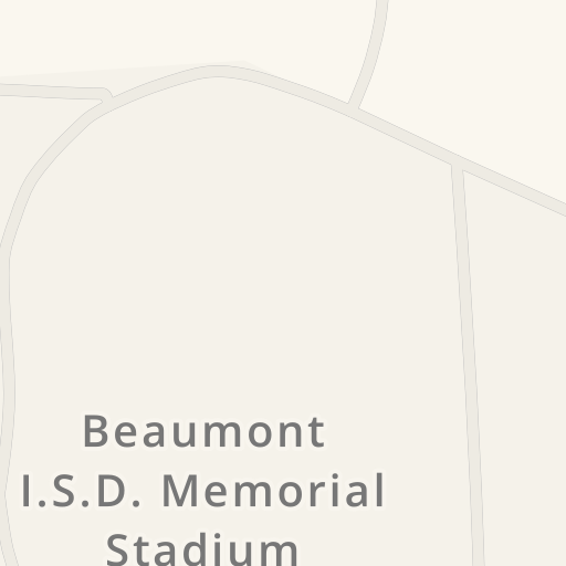 Driving directions to Beaumont I.S.D. Memorial Stadium 5250 Bayou