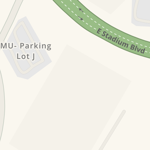Driving directions to General Services Building, 900 E Stadium 