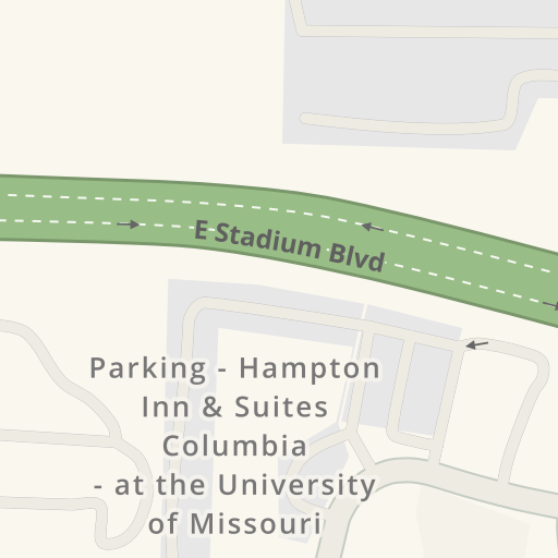 Driving directions to General Services Building, 900 E Stadium 