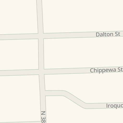 Driving directions to Chippewa Street North 38th Street Baton