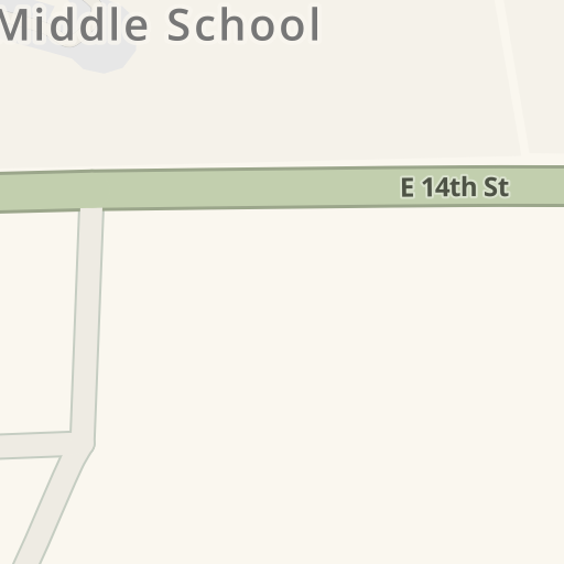 Driving directions to Washington High School, 600 Blue Jay Dr