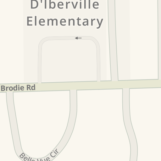 Driving directions to D Iberville Elementary 4540 Brodie Rd D