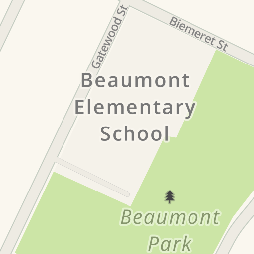 Driving directions to Beaumont Elementary School 1505 Gatewood St