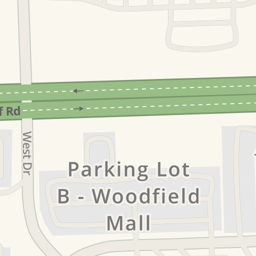 Driving directions to 5 Woodfield Mall, 5 Woodfield Mall