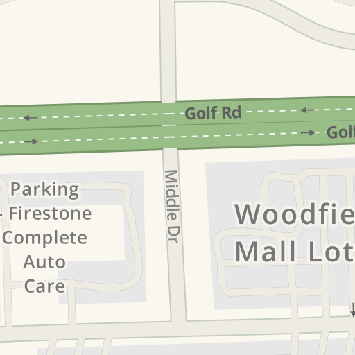 Driving directions to SUBWAY (inside Woodfield Mall), 5 Woodfield