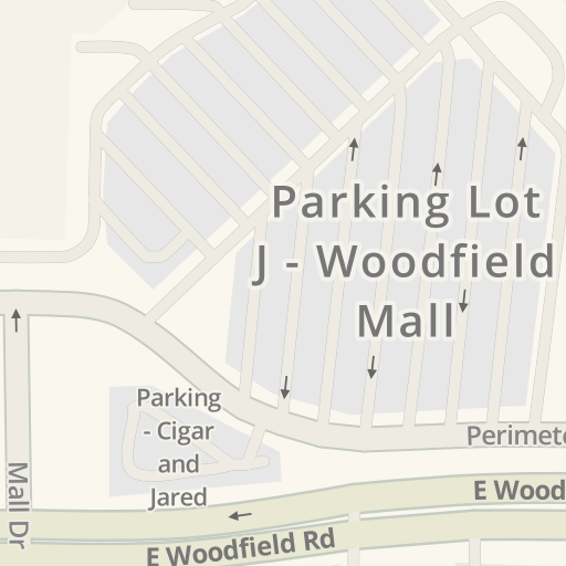 Driving directions to Woodfield Mall, 5 Woodfield Mall, Schaumburg