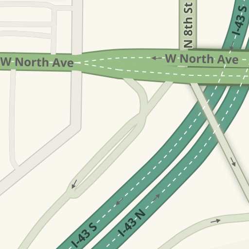 Driving directions to McDonald's, 920 W North Ave, Milwaukee