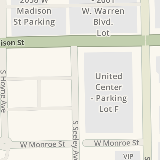 Driving Directions To United Center Parking Lot C W Warren Blvd Chicago Waze