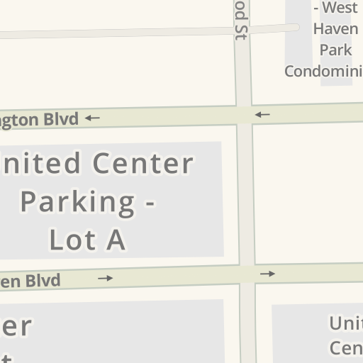 Driving Directions To United Center Parking Lot C W Warren Blvd Chicago Waze