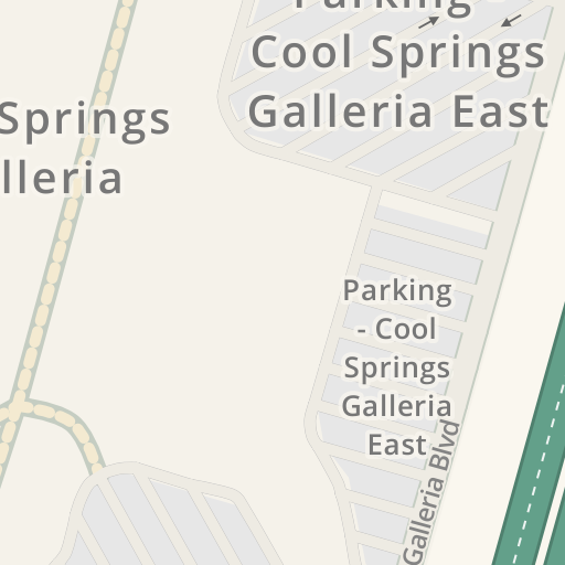 Driving directions to CoolSprings Galleria, 1800 Galleria Blvd