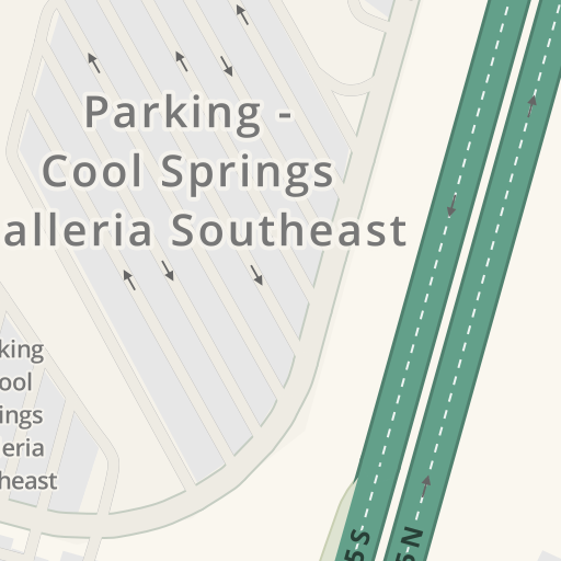 Driving directions to CoolSprings Galleria, 1800 Galleria Blvd