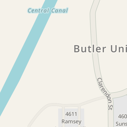 Directions To Butler University Driving Directions To Butler University, 4600 Sunset Ave, Indianapolis -  Waze