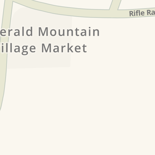 Driving directions to Emerald Mountain Village Market, 45 Emerald