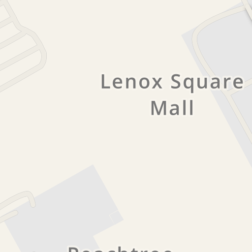 Driving directions to Lenox Square Mall, 3393 Peachtree Rd NE
