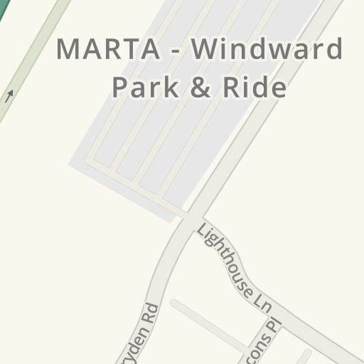 Driving directions to MARTA Windward Park Ride Dryden Rd