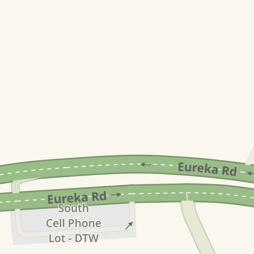 Dtw Cell Phone Lot Map Driving Directions To South Cell Phone Lot - Dtw, Eureka Rd, Romulus - Waze