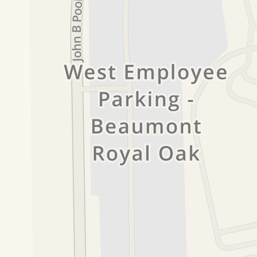 Driving directions to ER Beaumont Hospital Royal Oak 3601 W