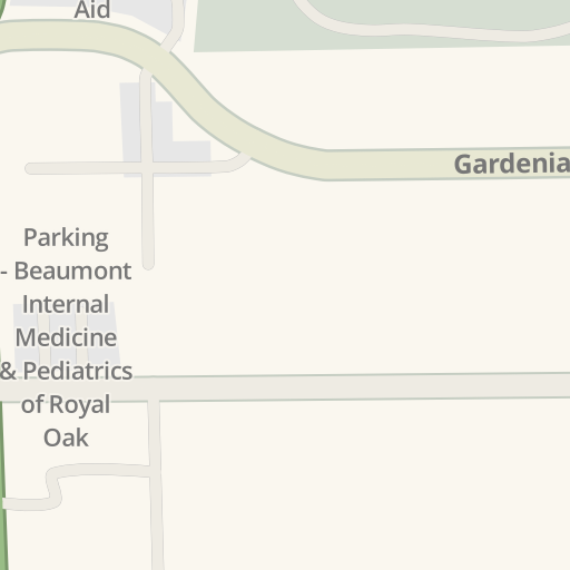 Driving directions to Beaumont Internal Medicine Pediatrics of