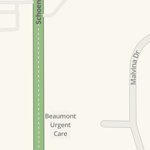 Driving directions to Beaumont Urgent Care 28550 Schoenherr Rd