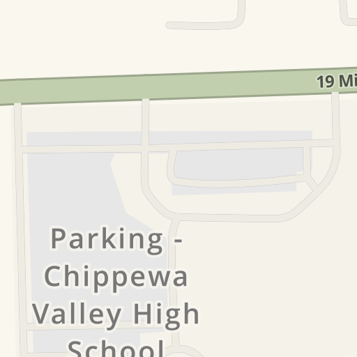 Driving directions to Chippewa Valley High School 18300 19 Mile