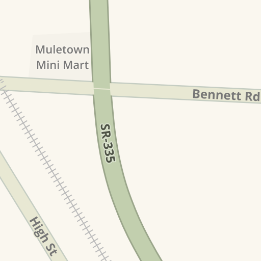 Driving directions to Muletown Mini Mart, 9445 SR-335