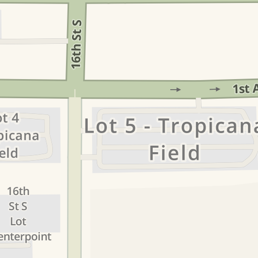 Tropicana Field Lot 7, 300 10th St S, St Petersburg, FL, Parking Garages -  MapQuest