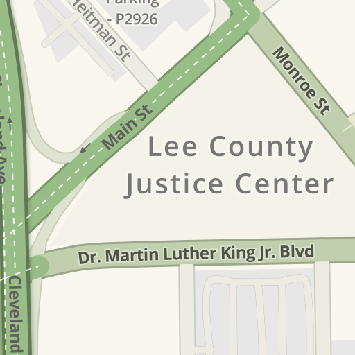 去Lee County Administration/Lee County Clerk of Courts, Second St, 2115,  Fort Myers 的驾驶路线- Waze