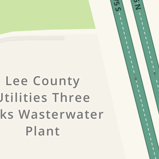 Напътствия до Lee County Utilities Three Oaks Wasterwater Plant, Three Oaks  Pkwy, 18521, Fort Myers - Waze