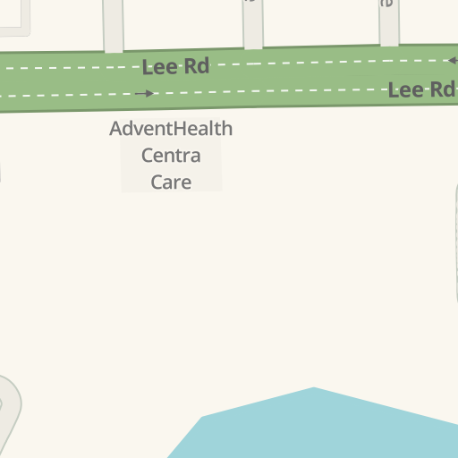 Driving directions to AdventHealth Centra Care, Lee Rd, 2540, Winter Park -  Waze