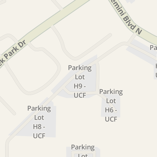 Driving directions to Parking Garage H UCF 4000 Central Florida