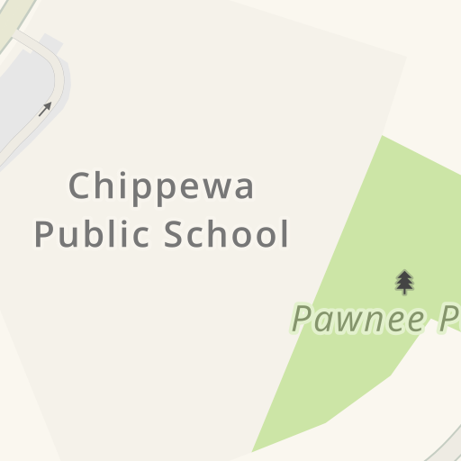 Driving directions to Chippewa Public School 1035 Chippewa Dr