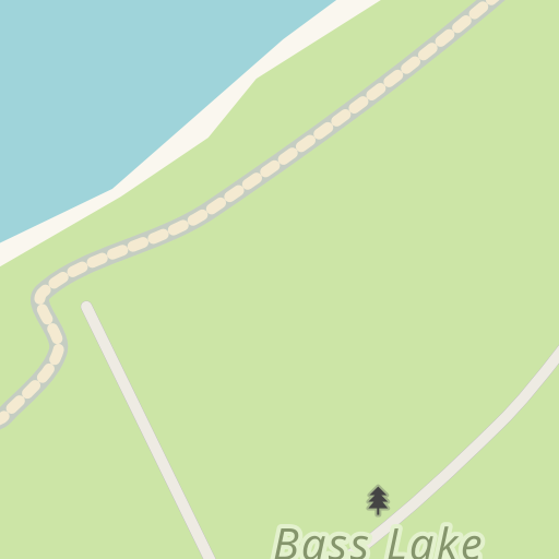 Bass Lake Fishing Map