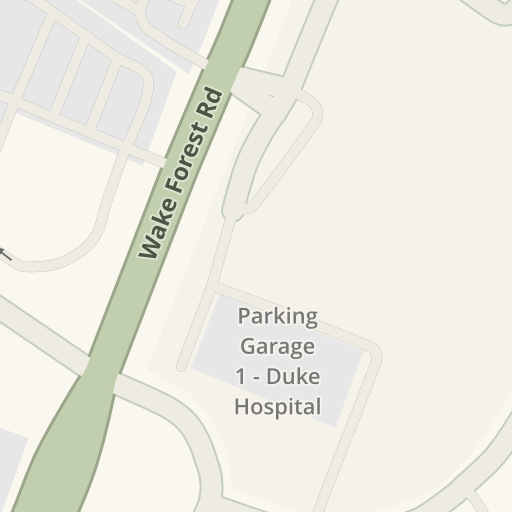 Driving directions to Duke Raleigh Hospital, 3400 Wake Forest Rd ...