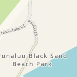 Punaluu Black Sand Beach Map